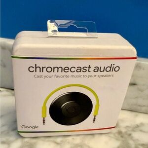 NEW Google Chromecast Audio Media Streamer Black RUX-J42